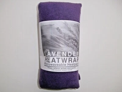 LANGTREE LAVENDER FARM PURPLE FLEECE Heat/Cool pack. Microwaveable. Wheat bag - with LAVENDER