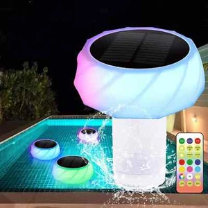 Pool Chlorine Floater, Tablet Floater with Solar Light, Floating... - Picture 1 of 5