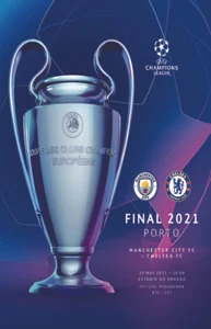 CHAMPIONS LEAGUE FINAL 2021 PROGRAMME COVERS FRIDGE MAGNETS CHELSEA V MAN CITY - Picture 1 of 1
