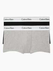 Calvin Klein Men's NB1541-997 Modern Cotton Stretch 2-Pack Low Rise Trunks XL - Picture 1 of 1