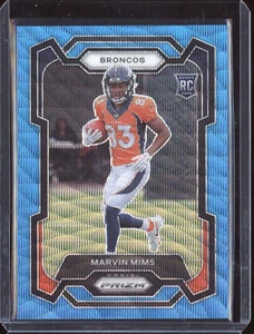 Marvin Mims 2023 Panini Prizm 327 Blue Wave RC 130/199 - Picture 1 of 2
