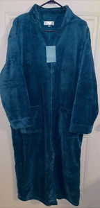 NWT Alexander Del Rossa Women's Turquoise Robe L/XL - Picture 1 of 8