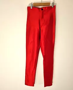 American Apparel Disco Pants Y2K Vintage Size Small Waist 24in Red Made In USA - Picture 1 of 8