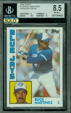 1984 TOPPS LOA #179 BUCK MARTINEZ HEAD IN WINDOW PROOF BGS 8.5 MAC SOLO FINEST *