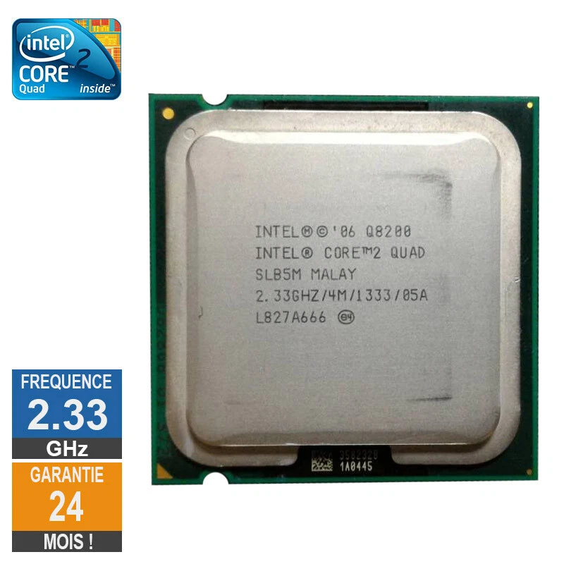 Processeur Intel Core 2 Quad Q8200 2.33GHz SLB5M LGA775 4Mo - Photo 1/1