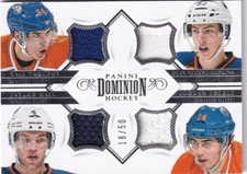 2013-14 Dominion Quad Jsy #QEDM Yakupov/Ryan Nugent-Hopkins/Taylor Hall/Eberle