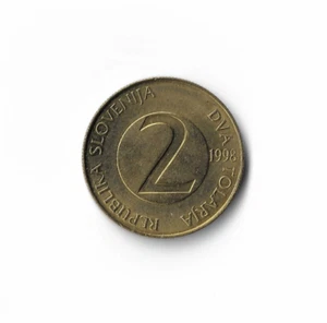 1998 Slovenia - 2 Tolarja - 987 - Nickel Brass - 5.4g - Picture 1 of 2