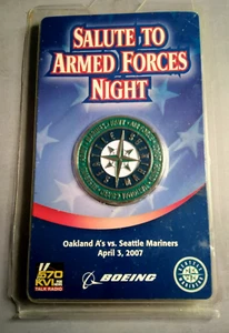 Moneda "Saludo a las Fuerzas Armadas Noche" Seattle Mariners ~ BOEING 3 de abril de 2007 - Imagen 1 de 3