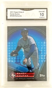 2011 Topps Prime 9 Sandy Koufax Refractor GMA 10 - Picture 1 of 2