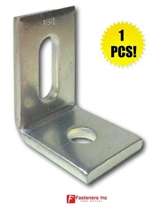 (Stck 1) 1 Loch 90 Grad Ecke verstellbarer Winkel Unistrut Kanal ein Schlitz #4645 - Bild 1 von 3