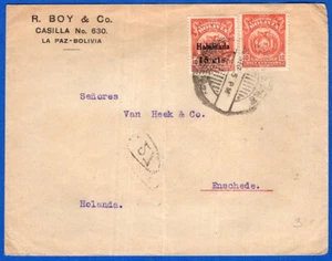 BOLIVIA, 1935, CUBIERTA A PAÍSES BAJOS, ¡BONITO! - Imagen 1 de 2