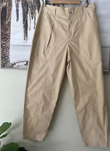 UNISON Beige Tan Tapered Relaxed Casual Pants Size 14 - Picture 1 of 5