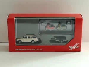 Wartburg 353 (1966) Tourist with trailer and 2 Simson- 1:87 (Herpa item: 420419) - Foto 1 di 1