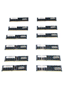 Lot Of 12 Nanya 8GB 2Rx4 PC3-10600R Server Memory NT8GC72B4NG0NK-CG 500205-071 - Picture 1 of 2