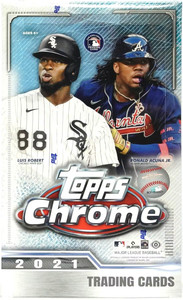 2021 Topps Chrome Lite Baseball Hobby Box w/ 4 Black & White Diamond Refractors