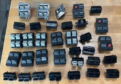 VINTAGE  CHRYSLER POWER   WINDOW SWITCH DEALER  LOT = LARGE GROUP RESALE REPAIR - Image 1 of 4