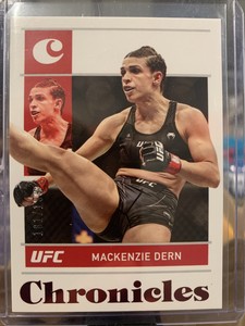 2022 PANINI CHRONICLES UFC MACKENZIE DERN RED #181/199