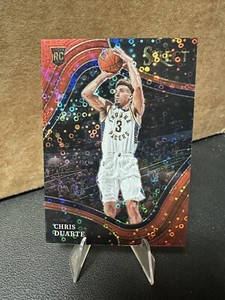 2021-22 Panini Select Chris Duarte #/49 Red Courtside Disco Prism RC SP 💎
