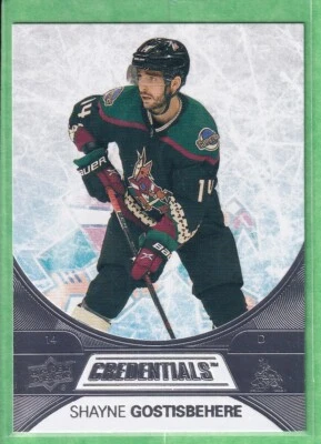 2021-22 Upper Deck Credentials #24 Shayne Gostisbehere Arizona Coyotes - Image 1 of 2