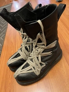 Rick Owens Megalace Creeper Boots 44 - Picture 1 of 3