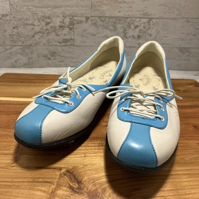 Zapatos de golf Callaway Couture medio encaje con clavos para mujer talla 8,5 azul cian - Usados en excelente estado Foto 1 de 4