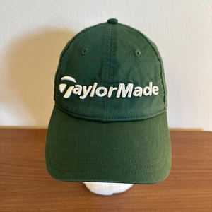 Taylormade Hat Cap Strap Back Green White Spell Out Golf Golfing EST 1979 Mens - Picture 1 of 9