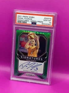 2021 Panini Prizm WNBA Signatures Diana Taurasi Green Prizm PSA 10 - Bild 1 von 2