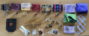 Amazing Men’s Pocket Square, Cuff Link, & Tie Clip Collection - all Occasions! - Picture 1 of 8