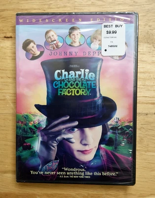 CHARLIE and the CHOCOLATE FACTORY DVD Movie ! WIDESCREEN EDITION Factory Sealed - Image 1 of 3