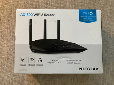 NETGEAR AX1800 WiFi 6 Router (RAX10) - Dual Band - Used Excellent Condition - Image 1 of 4