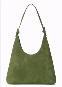 Neu mit Etikett STAUD Winona Wildleder Leder Schultertasche in Avocadogrün 325 $ - Bild 1 von 5