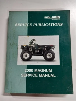 2000 Polaris ATV 4 rodas Magnum manual de reparo loja de serviços P/N 9915834 - Imagem 1 de 4