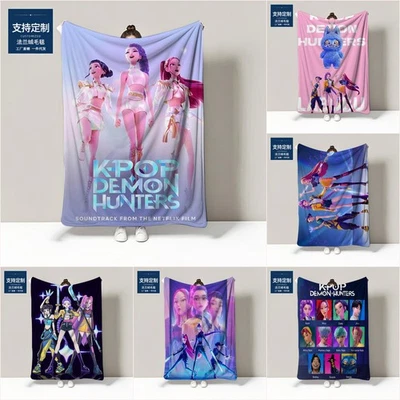 Kpop Style Hunters Soft Fleece Blanket Throw Cozy Nap & Travel Blanket Xmas Gift - image 1 of 4