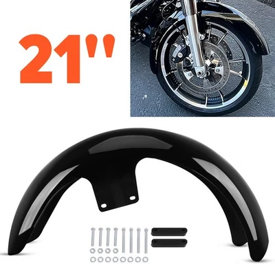 Guardabarros delantero envolvente de rueda de 21" para Harley Touring Electra Street Glide Road King Foto 1 de 4