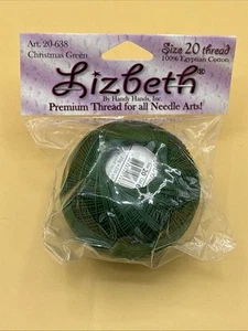 Lizbeth Egyptian Cotton Thread Crochet, Tatting, Knitting. Size 20. Christmas Gr - Picture 1 of 3