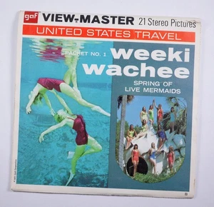 View-Master Weeki Wachee #1 Spring of Mermaids FL - 2 reel packet A9912 & A9913 - Picture 1 of 4