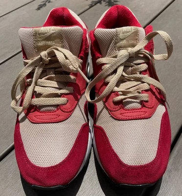 Nike Air Max 1 Curry Pack (rojo) 908366-600 EE. UU. 9,5 sin/caja - Imagen 1 de 4