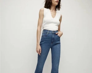 Veronica Beard Carly Kick Flare High Rise Jeans Pants Medium Blue Women’s 28 - Picture 1 of 10
