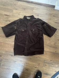 Levi Strauss & Co. Brown Corduroy Fleece Lined Button Down Shirt Jacket Men's XL - Picture 1 of 13