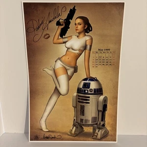 Nathan Szerdy SIGNED Star Wars Padmé Amidala Art Calendar Print Pin-Up R2-D2 - Picture 1 of 3