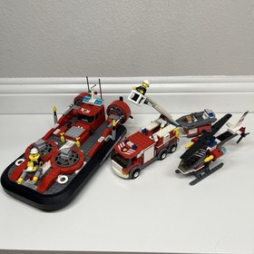 LEGO City:  Fire Vehicles Truck 7239 Hellicopter 7238 Hovercraft 7944