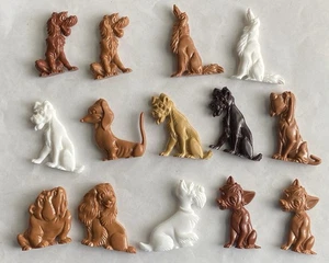 14 Kellogg Cereal Premium 1950's DISNEY LADY TRAMP Plastic Figurines Figures - Picture 1 of 11