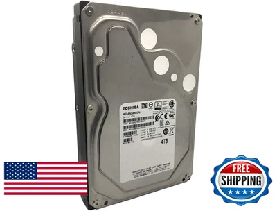 Disco duro NAS empresarial Toshiba MG04ACA400N 4 TB 7,2 K RPM SATA 6 Gb/s 3,5" renovado Foto 1 de 4