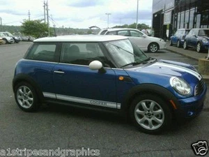 ALL Mini Cooper Clubman Countryman COOPER Side stripes Stripe Graphics Rocker - Picture 1 of 3