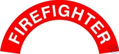 Reflective One Pair of Fire Firefighter Rockers Sticker - Image 1 of 2