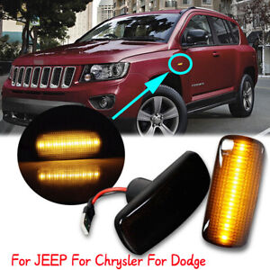 For Dodge Avenger Grand Caravan LED Dynamic Side Marker Lights Side Indicator