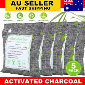 5 x 200G Bamboo Air Purifier Deodorizer Activated Charcoal Bags Car Fresher AU - Picture 1 of 12