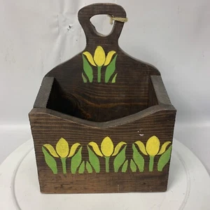 Vintage Rezeptkasten aus Holz Wandbehang rustikal Landhaus Landhaus Deko - Bild 1 von 11