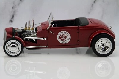GreenLight GMP 1934 Ford Hot Rod Roadster Indian Motorcycle Red 1:18 18958 - Image 1 of 4