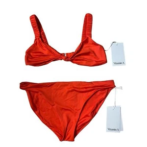 (NEW) Vitamin A Bikini Set Swimwear Bottoms Size Medium/8 Top Size Small/6 $213 - Picture 1 of 9